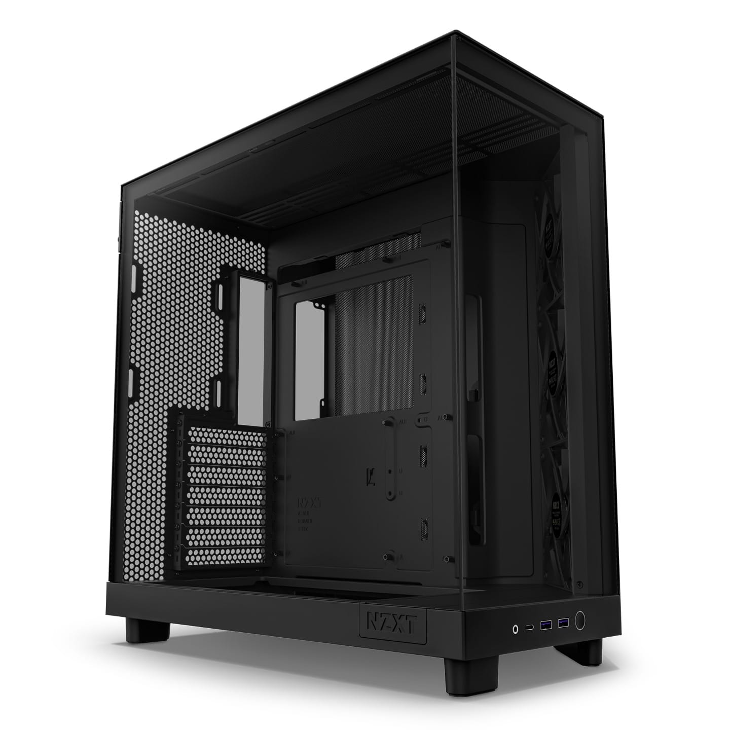 NZXT H6 Flow 2023 Compact Dual Mid Tower ATX Case Black