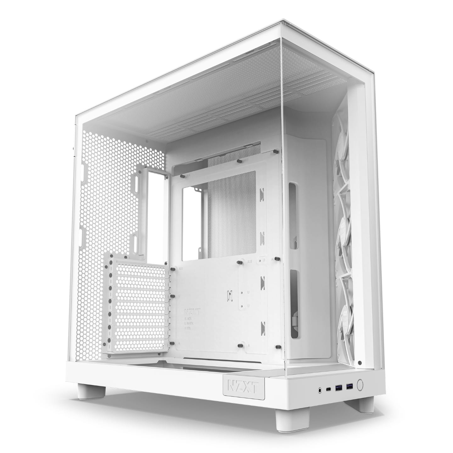 NZXT H6 Flow 2023 Compact Dual Mid Tower ATX Case White