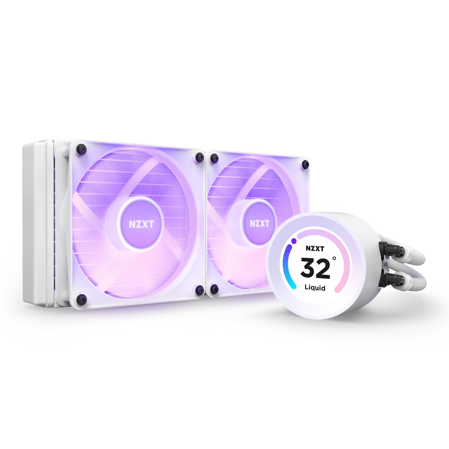 NZXT Kraken Elite 240 RGB 240mm All-In-One Liquid Cooler - White