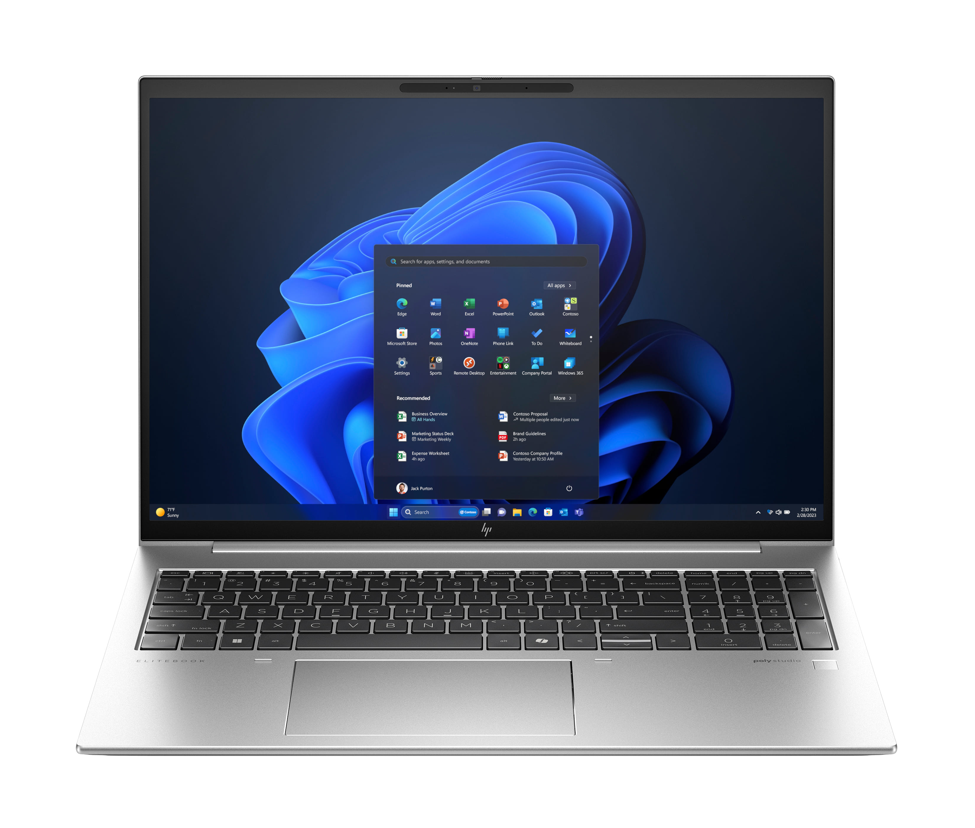 HP Elitebook 865 G11 16" WUXGA Laptop, Ryzen 7-8840U, 16GB RAM, 256GB SSD, Windows 11 Pro