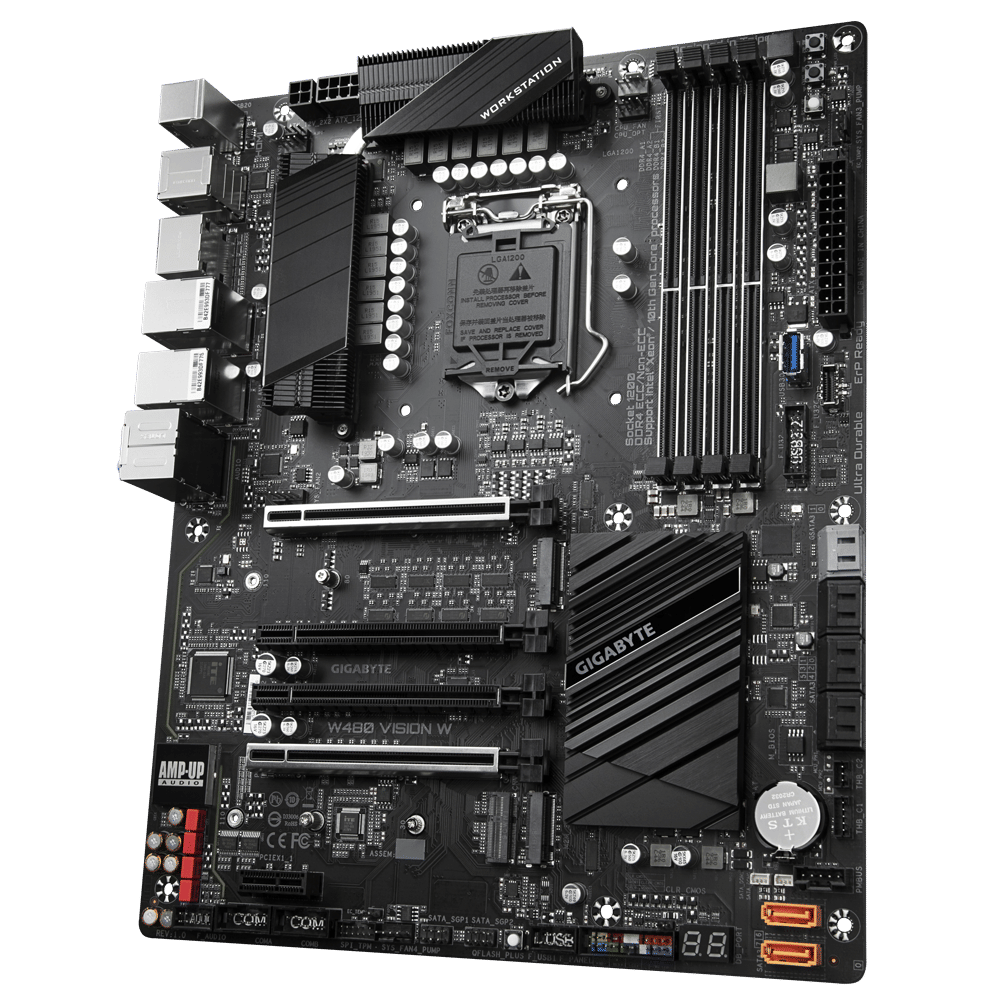 Manufacturer Refurbished Gigabyte W480 VISION W Motherboard - Main Image