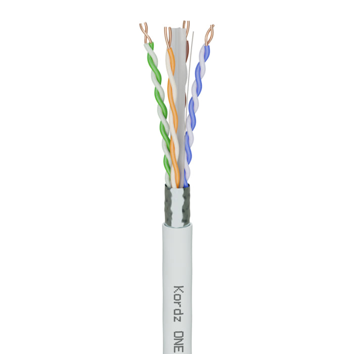 Kordz ONE CAT6A F/UTP Cable 305m Spool - White