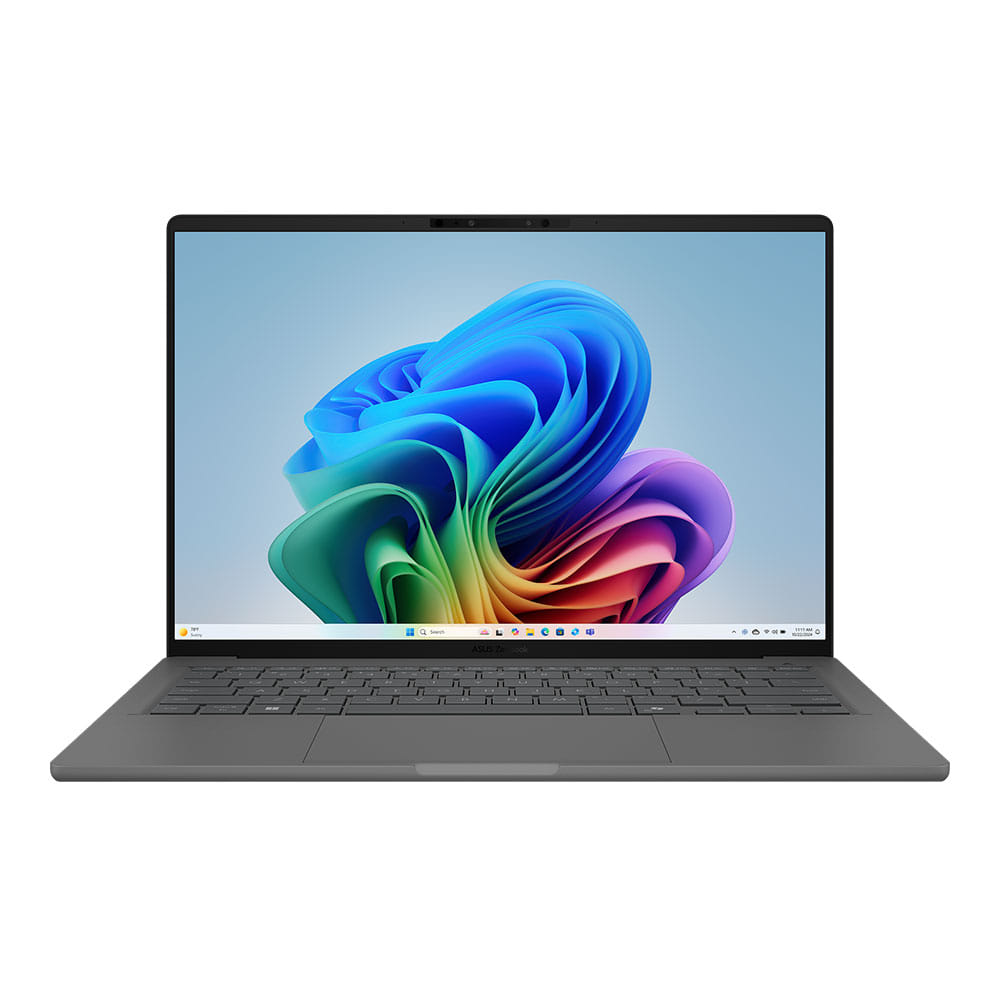ASUS Zenbook 14" WUXGA OLED Laptop, Snapdragon X Elite X1E78100, 16GB RAM, 1TB SSD, Windows 11 Home - Iceland Gray