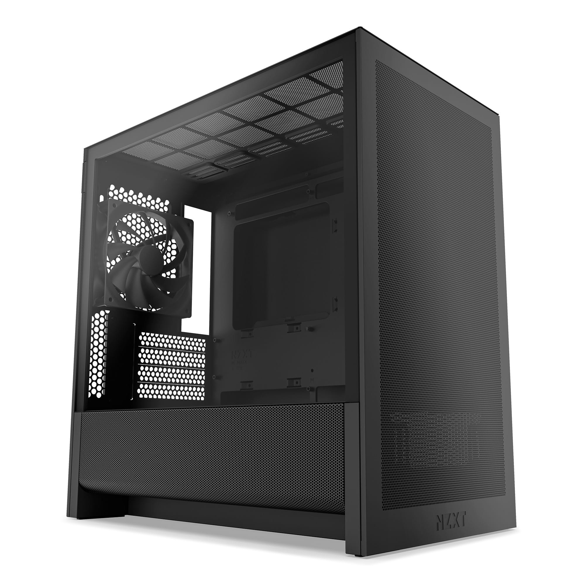 NZXT H3 Flow 2025 Micro-ATX Airflow Case - All Black