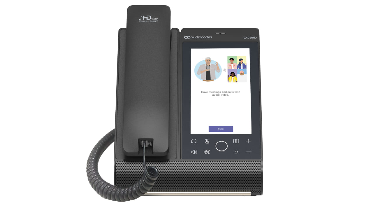 Audiocodes 5.5" Tch Colour IP PoE Phone 2x ETH