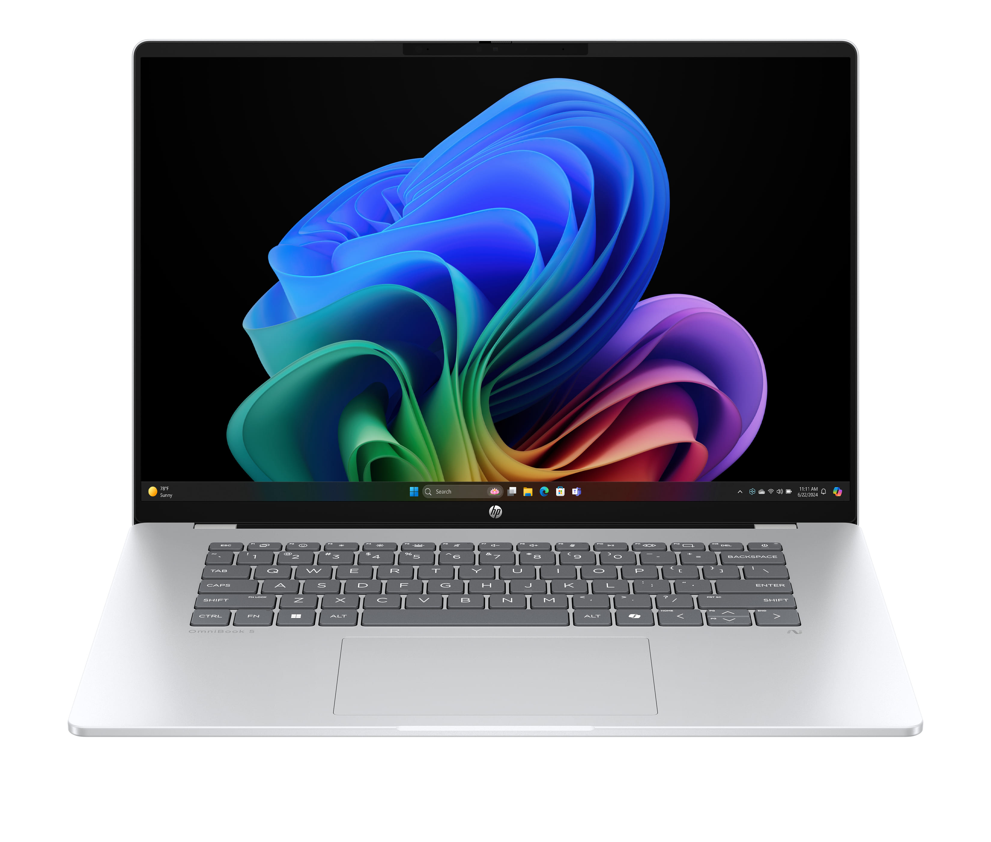 HP OmniBook 5 AI 16" WUXGA Laptop, Snapdragon X Plus X1P-42-100, 32GB RAM, 512GB SSD, Windows 11 Home