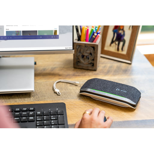 Poly Poly Sync 20 Personal USB-A Bluetooth Smart Speakerphone Grey Speakers And