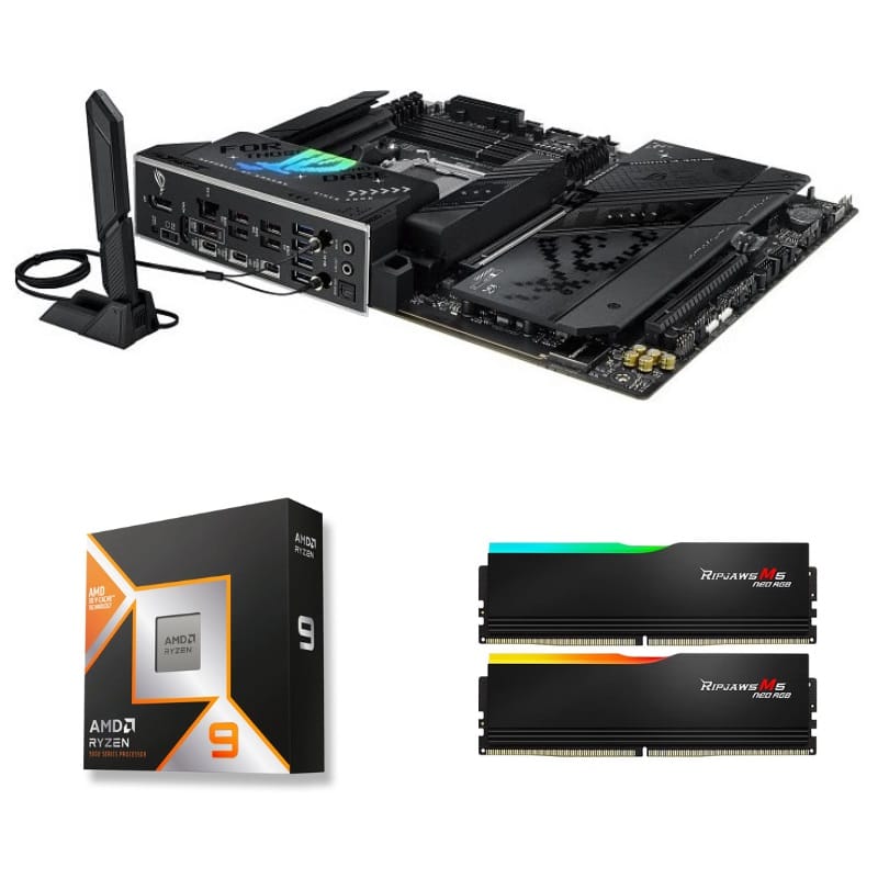 AMD 9950X3D with ROG X870-F and 64GB DDR5-6000 RGB RAM