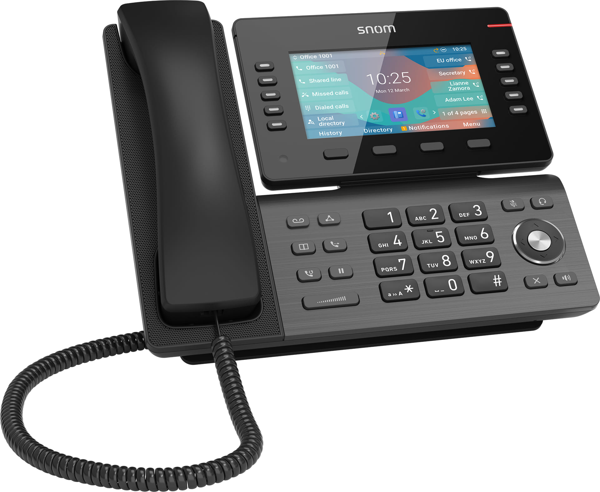 SNOM D865 USB-A DeskTelephone HD Audio