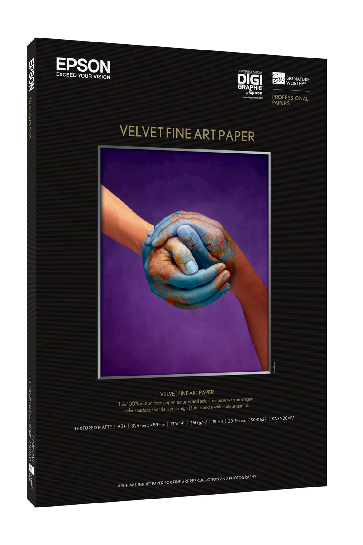 Epson A3 Velvet Fine Paper 20PK 260GSM