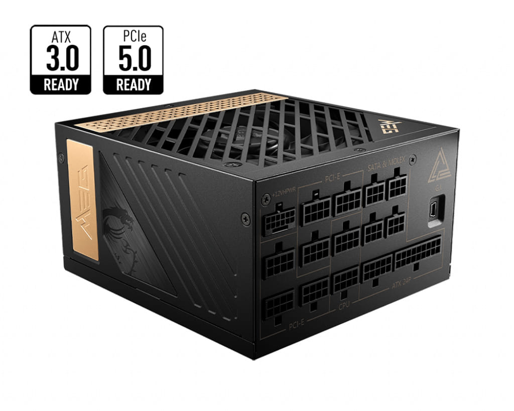 MSI MEG Ai1300P PCIE5 1300W 80+ Plat ATX Power Supply