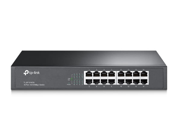 TP-Link SF1016DS 16-Port 10/100Mbps Desktop/Rackmount Switch