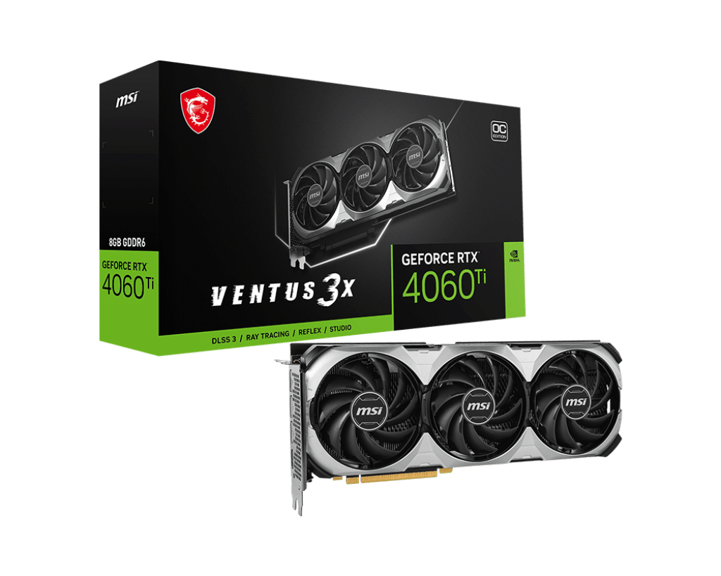 MSI GeForce RTX 4060 Ti VENTUS 3X 8G OC Graphics Card