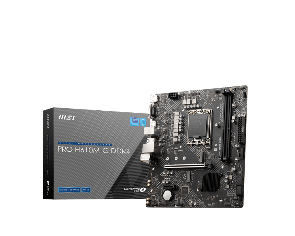 MSI Pro H610M-G DDR4 Micro-ATX LGA 1700 Motherboard