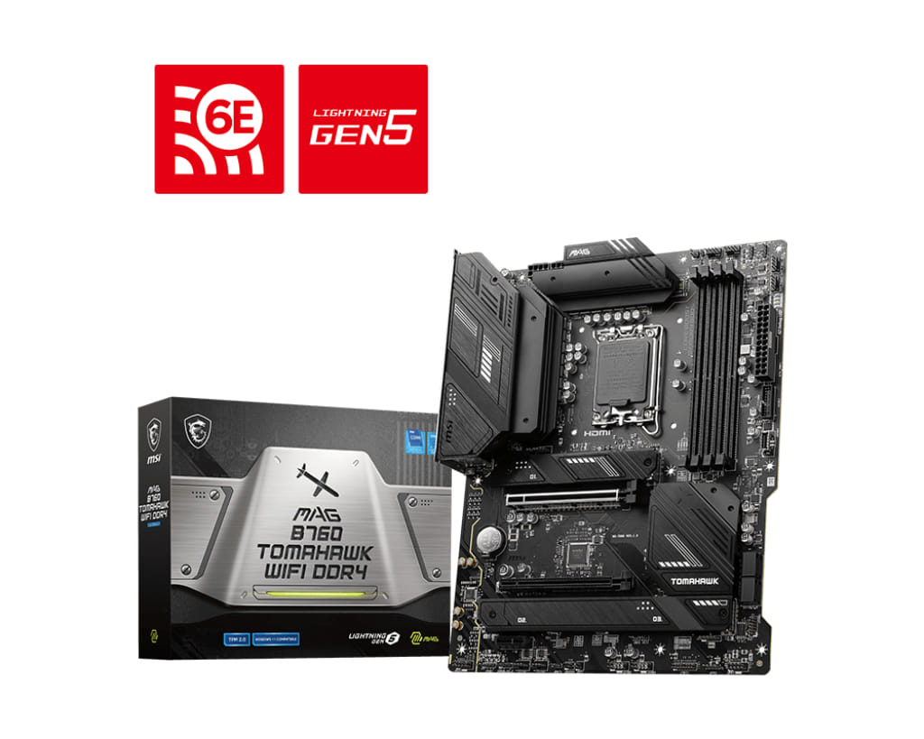 MSI MAG B760 TOMAHAWK WIFI DDR4 ATX Motherboard