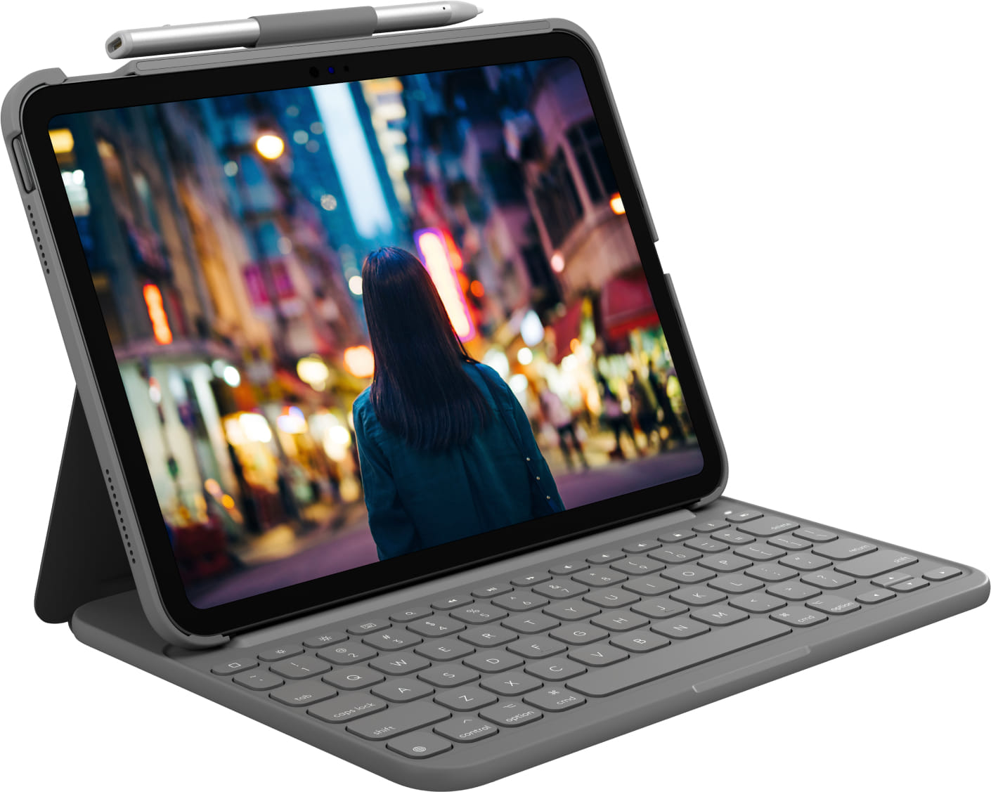Logitech Slim Folio for iPad 10th Generation - Grey