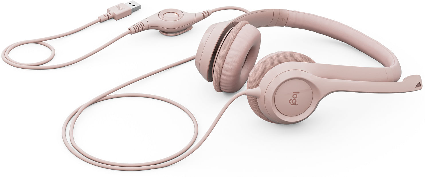 Logitech H390 USB Headset Rose