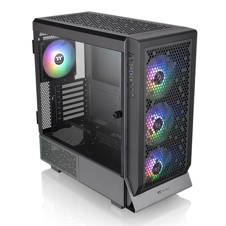 Thermaltake Ceres 500 Tempered Glass ARGB Mid Tower E-ATX Case - Black Edition
