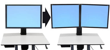 Ergotron WorkFit-C Single HD To Dual conv Kit