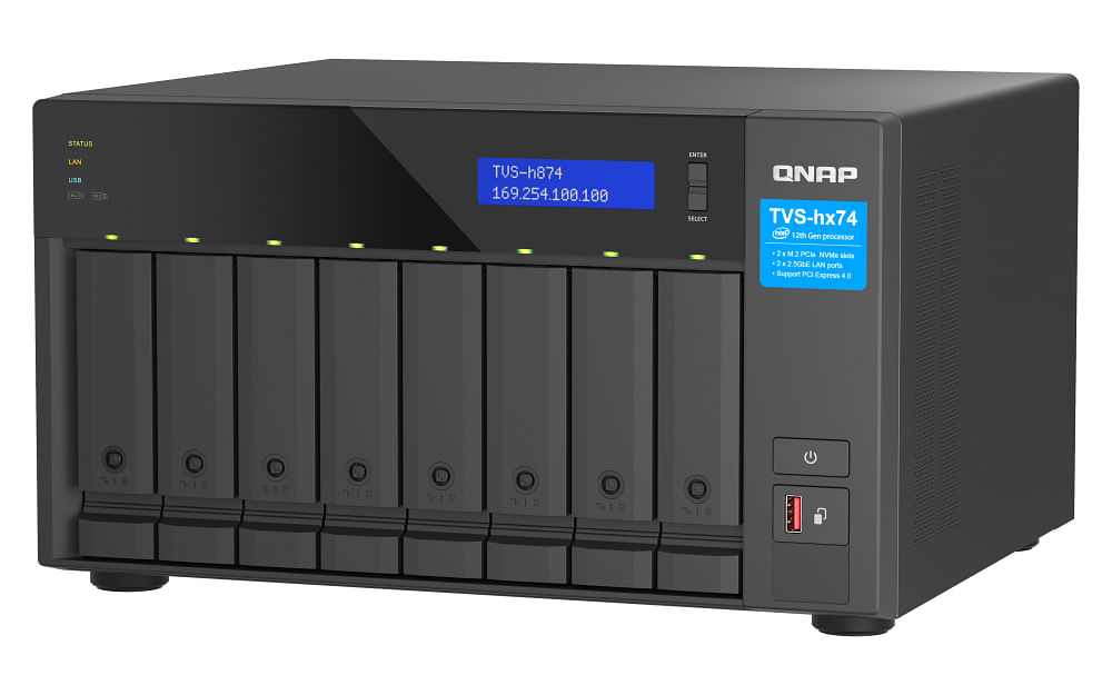 QNAP 8-Bay i9-12900E 16-core 64GB SODIMM Tower ZFS Based NAS