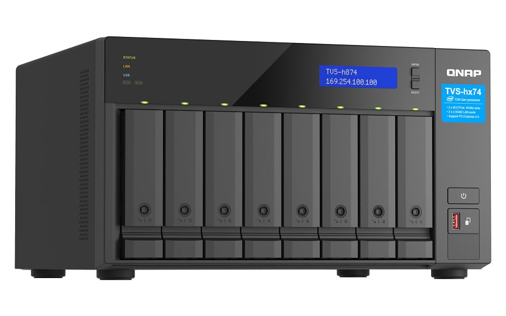 QNAP 8-Bay i9-12900E 16-core 64GB SODIMM Tower ZFS Based NAS