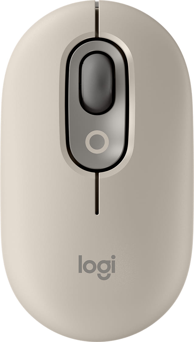 Logitech POP Mouse with Emoji - Mist Sand