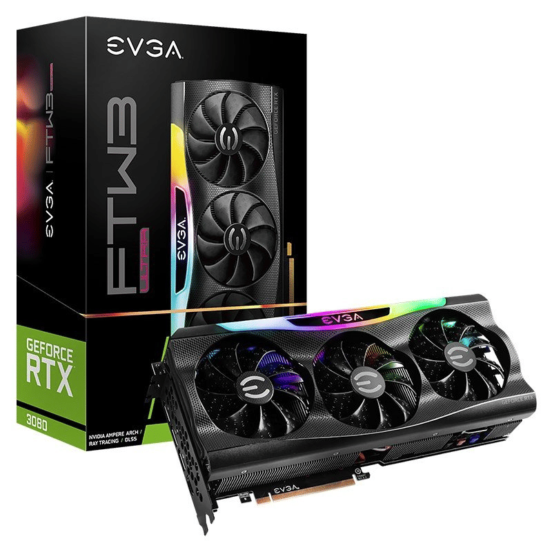 EVGA GeForce RTX 3080 FTW3 ULTRA GAMING 10GB Graphics Card - LHR