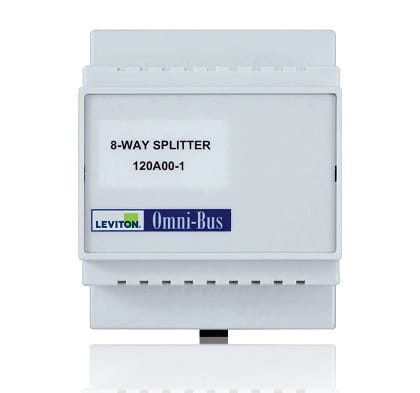 Leviton Omni-Bus Splitter Box 8-Way Din Rail