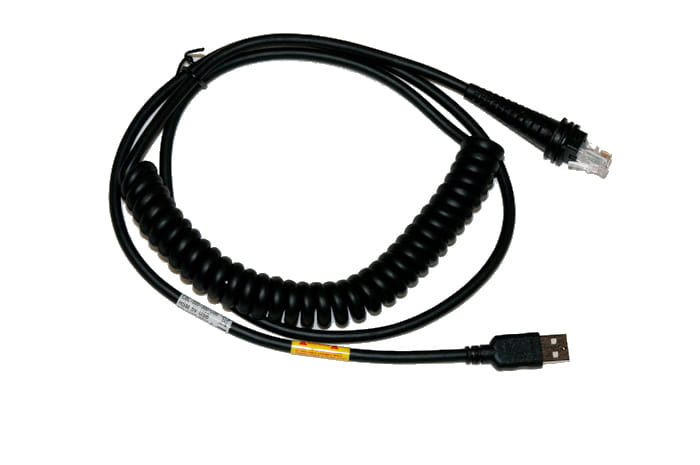 Honeywell 1200/1300/1900 USB-A Coil 5m Cable - Black