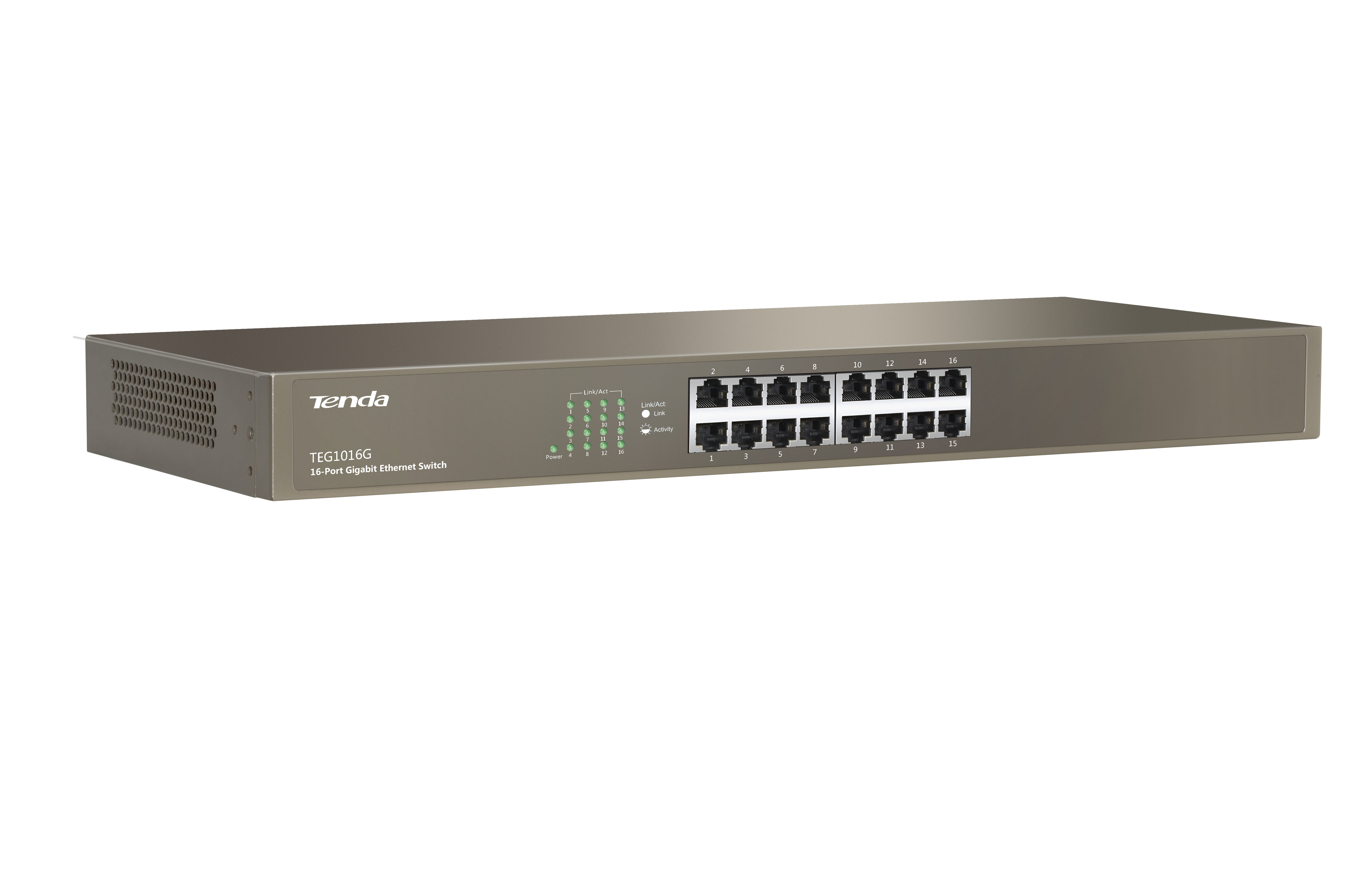 Tenda Network Switch Unmanaged Gigabit Ethernet (10/100/1000) 1U Blue