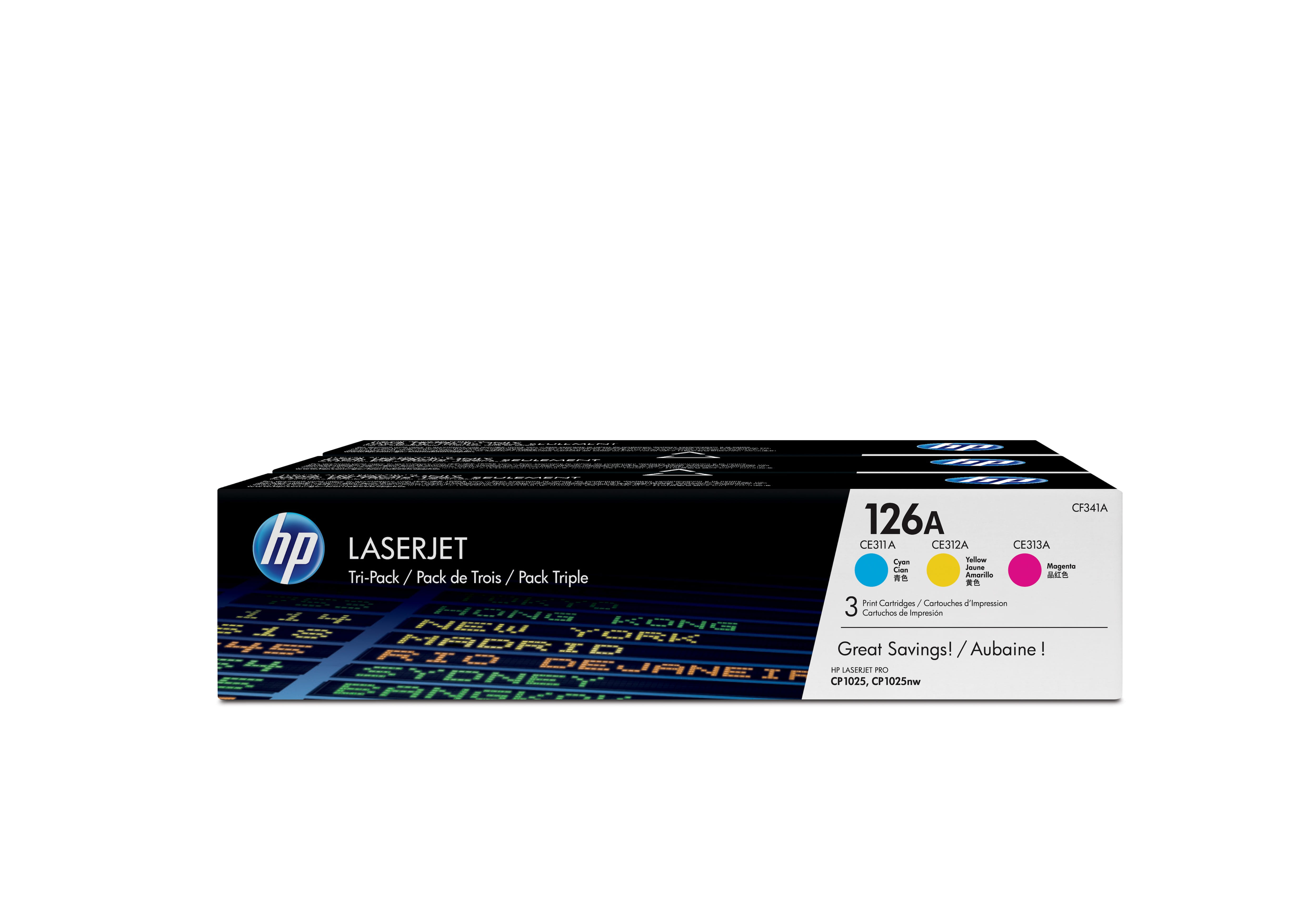 HP 126A CYM COMBO-P LJ Toner Cart-