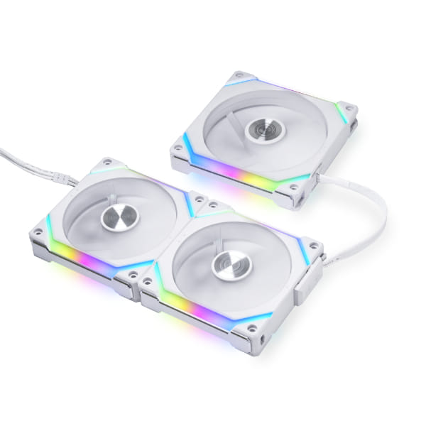 Lian Li UNI SLV2 120mm ARGB PWM 2000RPM Fan 3 Pack - White