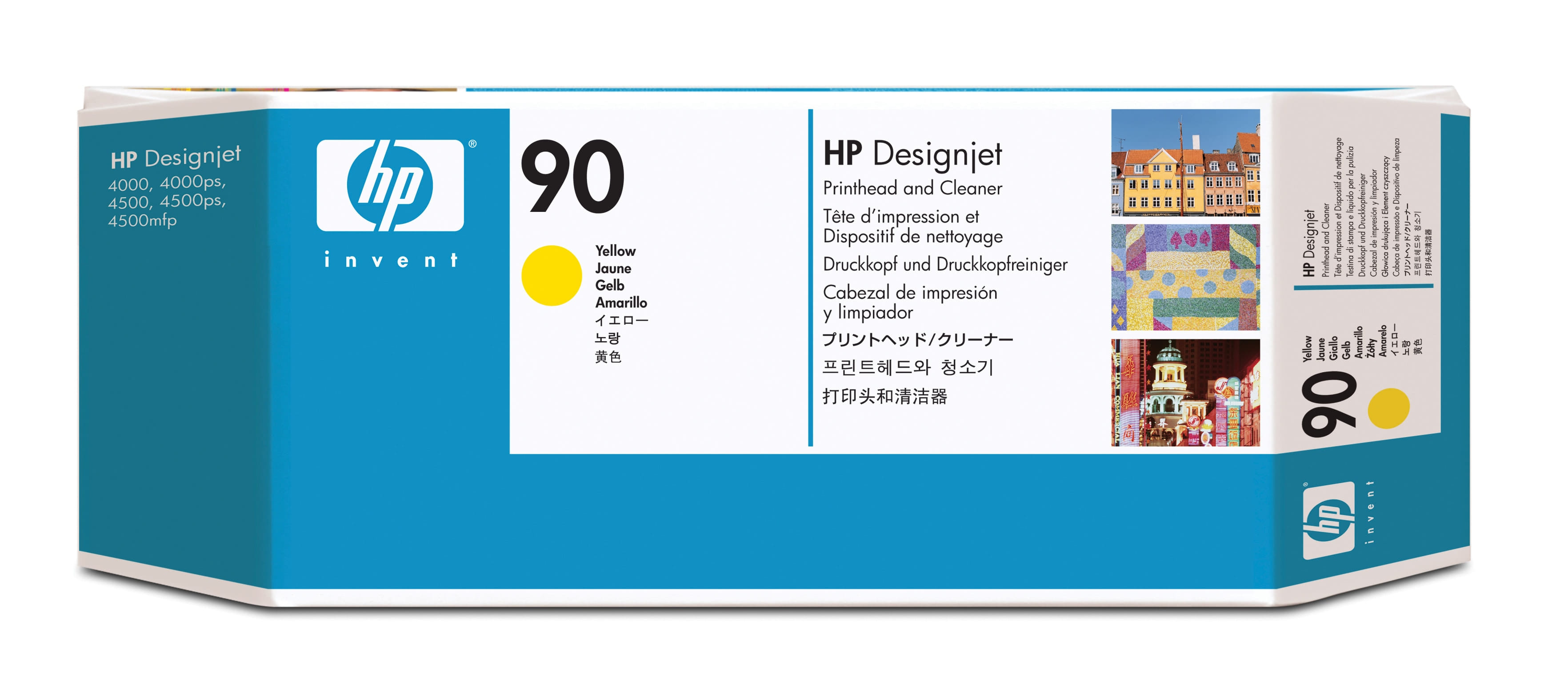 HP 90 Yellow DesignJet PrintHead And Cleaner