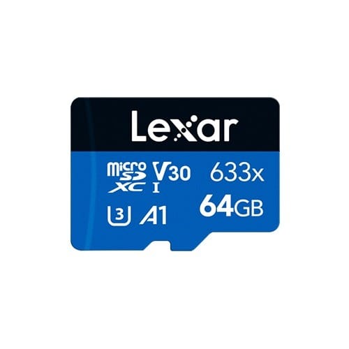 Lexar 64GB C10 A1 UHS I U3 V30 Memory Card