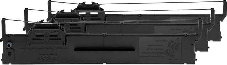 Epson Black Ribbon Cartridge 3 Per Box