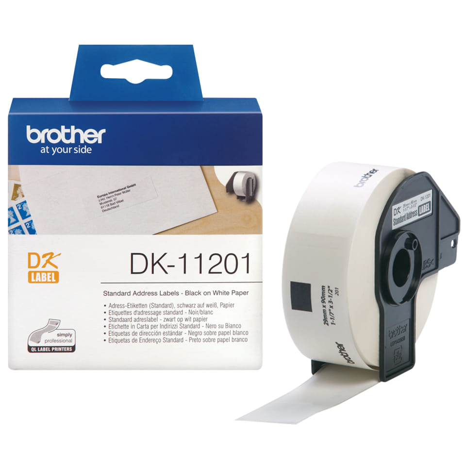 Brother White Standard Address Label 29mm x 90mm