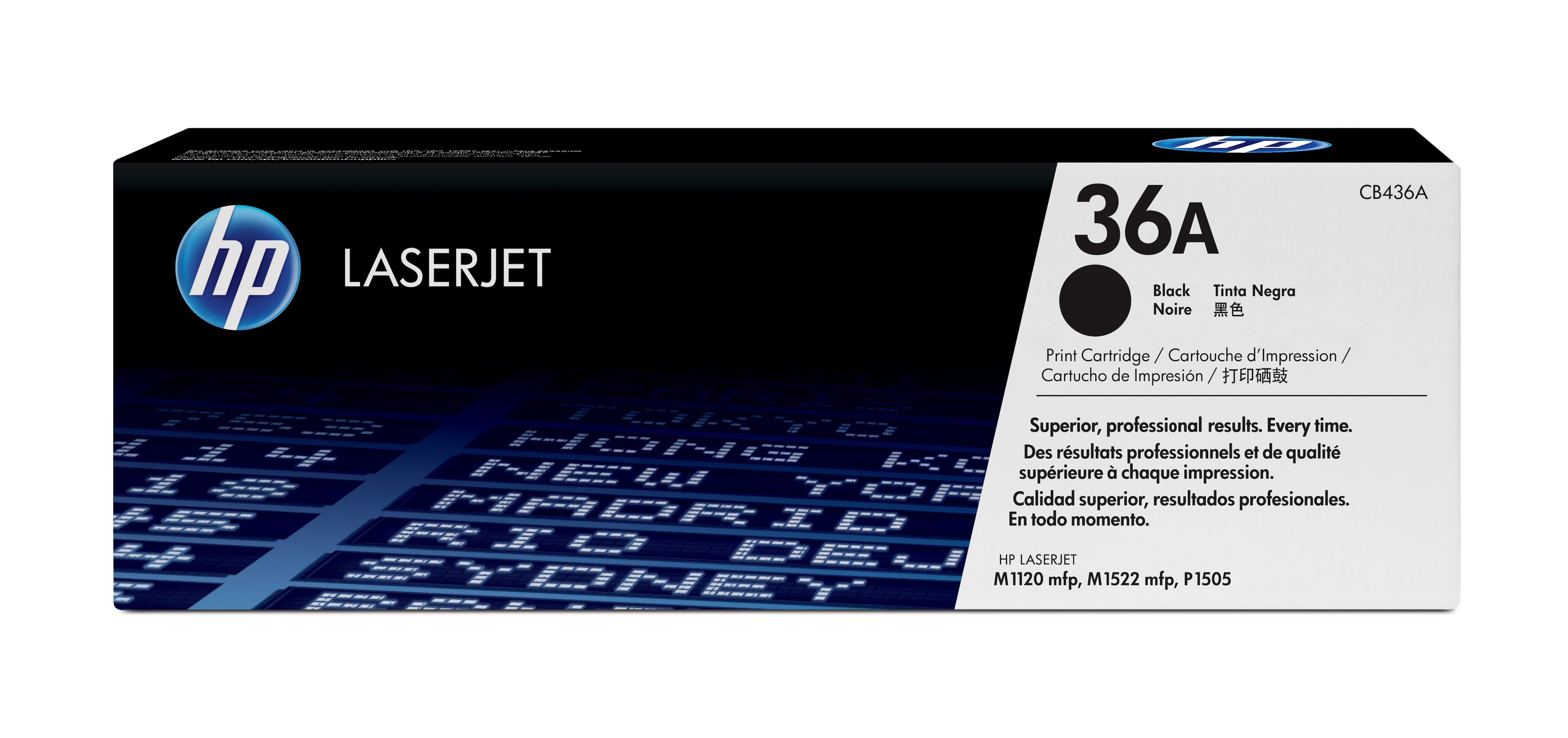 HP 36A Black LaserJet Toner Cartridge