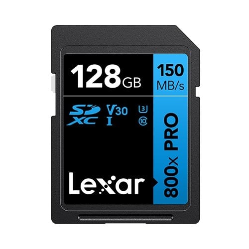 Lexarl 800X Pro SDXC 128GB C10 UHS-I U3 MemCard