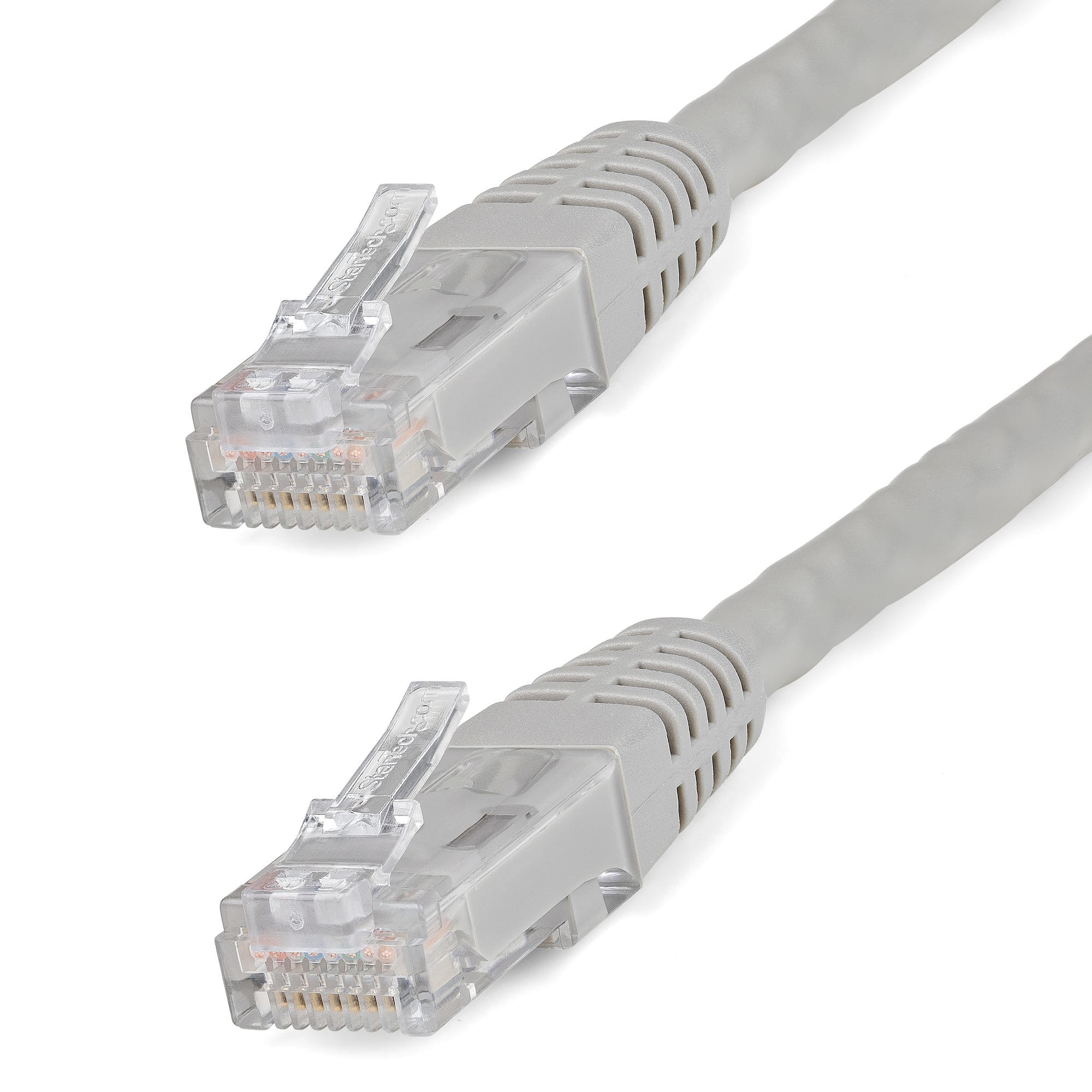 StarTech 15m Cat 6 Gray Molded RJ45 Gigabit Cat6 Patch Cable Cord