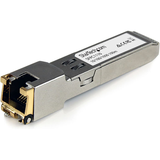 StarTech 1000Base-T RJ45 Copper SFP Transceiver - Cisco compatible