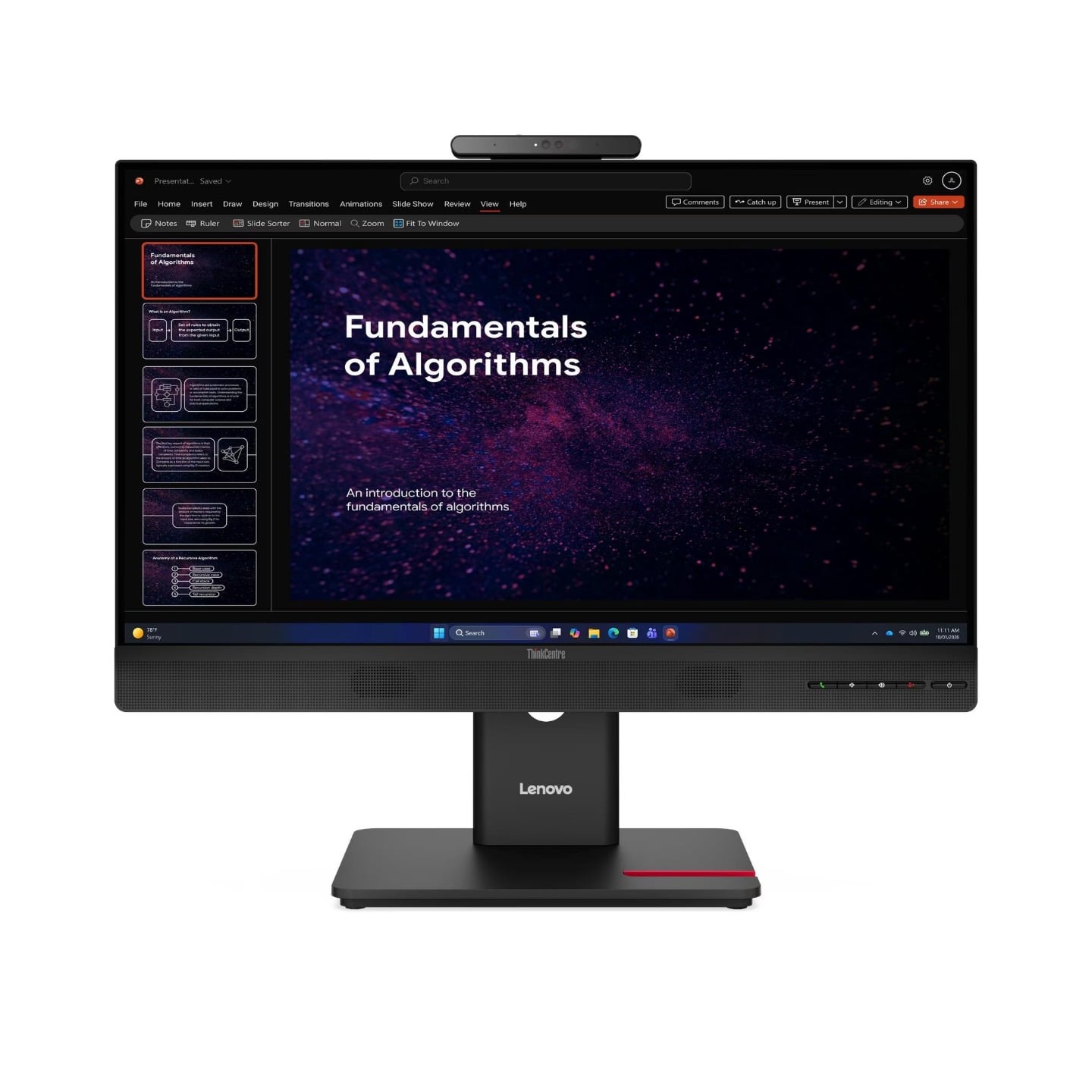 Lenovo ThinkCentre TIO24 Gen6 23.8" FHD IPS 5-Star Eye Comfort Monitor