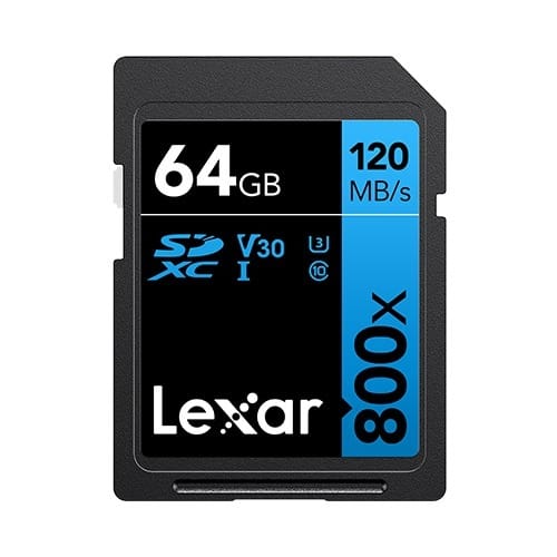 Lexar 64GB C10 UHS I U3 V30 Memory Card
