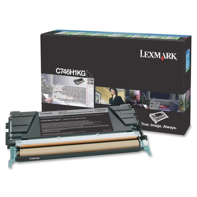 Lexmark C746 C748 BK TONER H.YIELD 12K RTN PROG