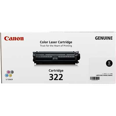 Canon 322 BK Toner Cartridge Original Black