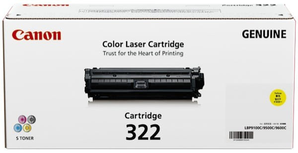 Canon 322 Y Toner Cartridge Original Yellow