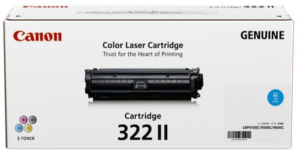 Canon 322 C H/Y Toner Cartridge Original Cyan