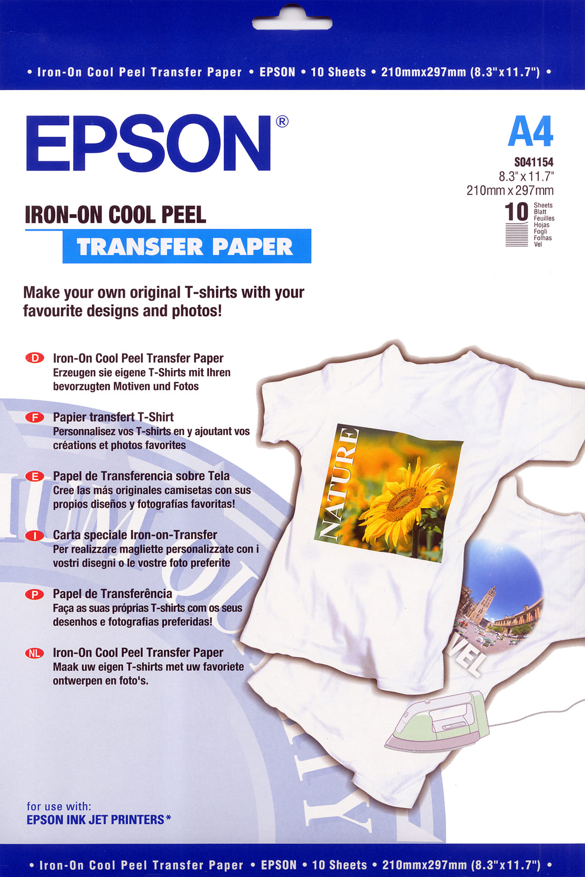 Epson Iron-on-Transfer Paper - A4 10 Sheets