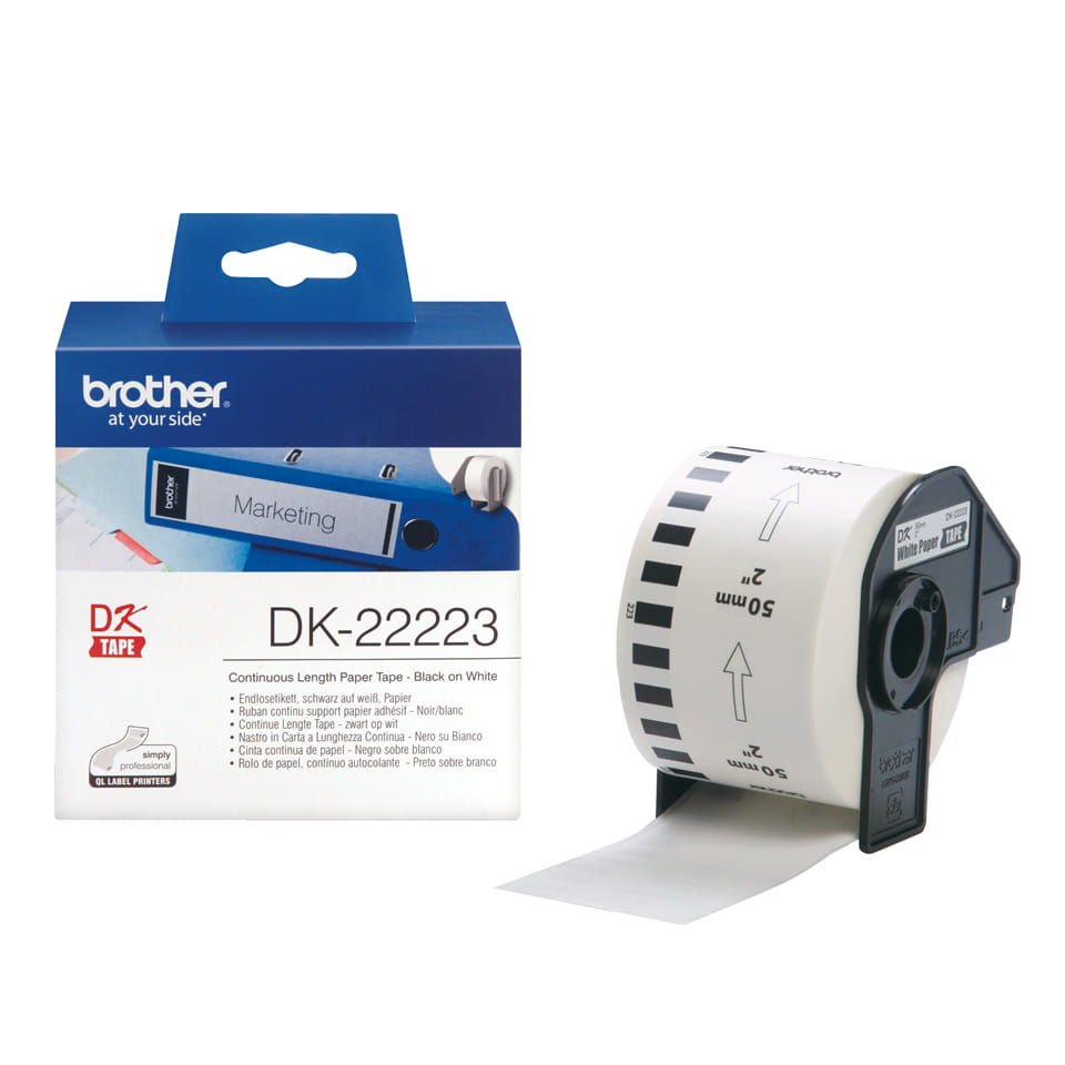 Brother DK22223 White Thermal Label Roll