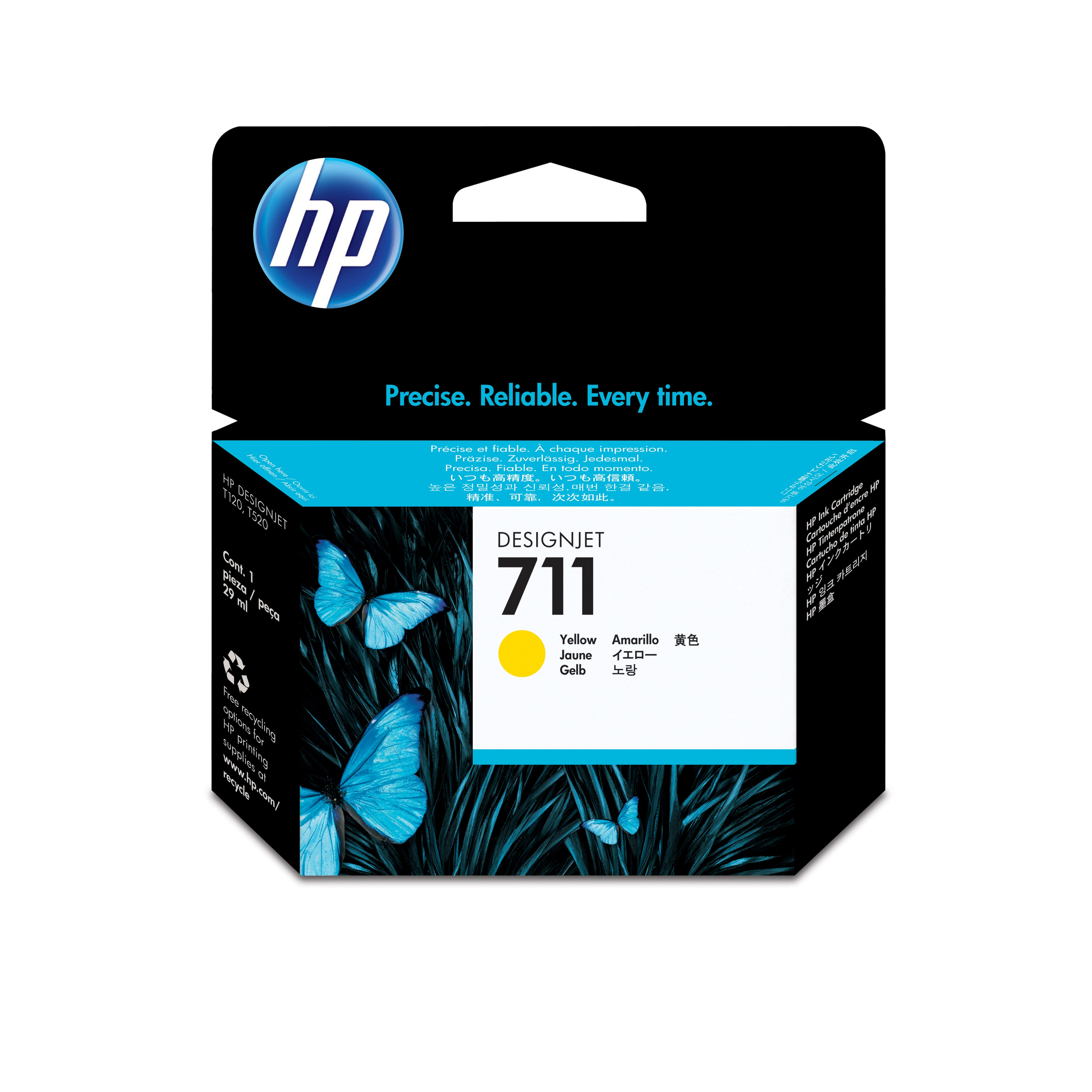 HP 711 29ml Yellow Ink Cartridge