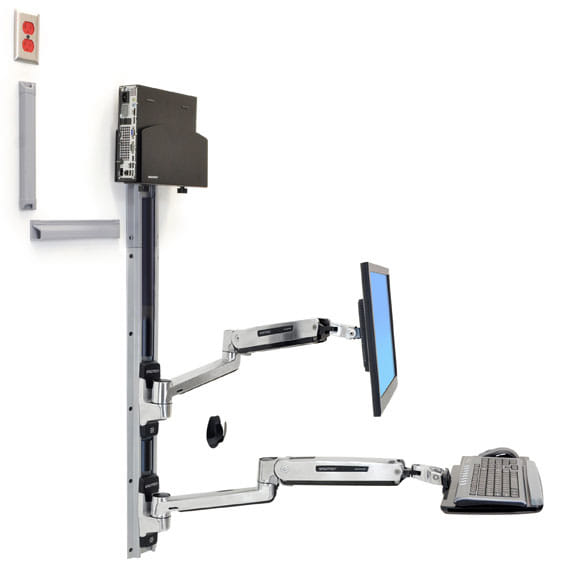 Ergotron Monitor Mount / Stand 42" Small - Silver